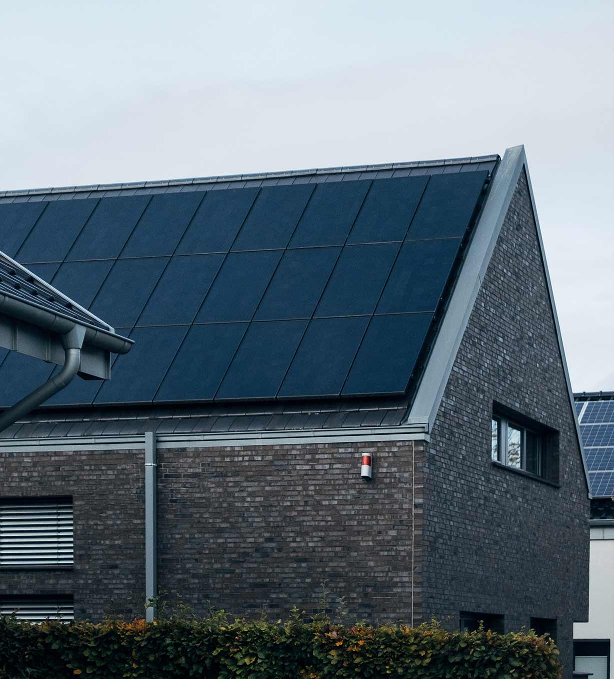 House with Solar Panels